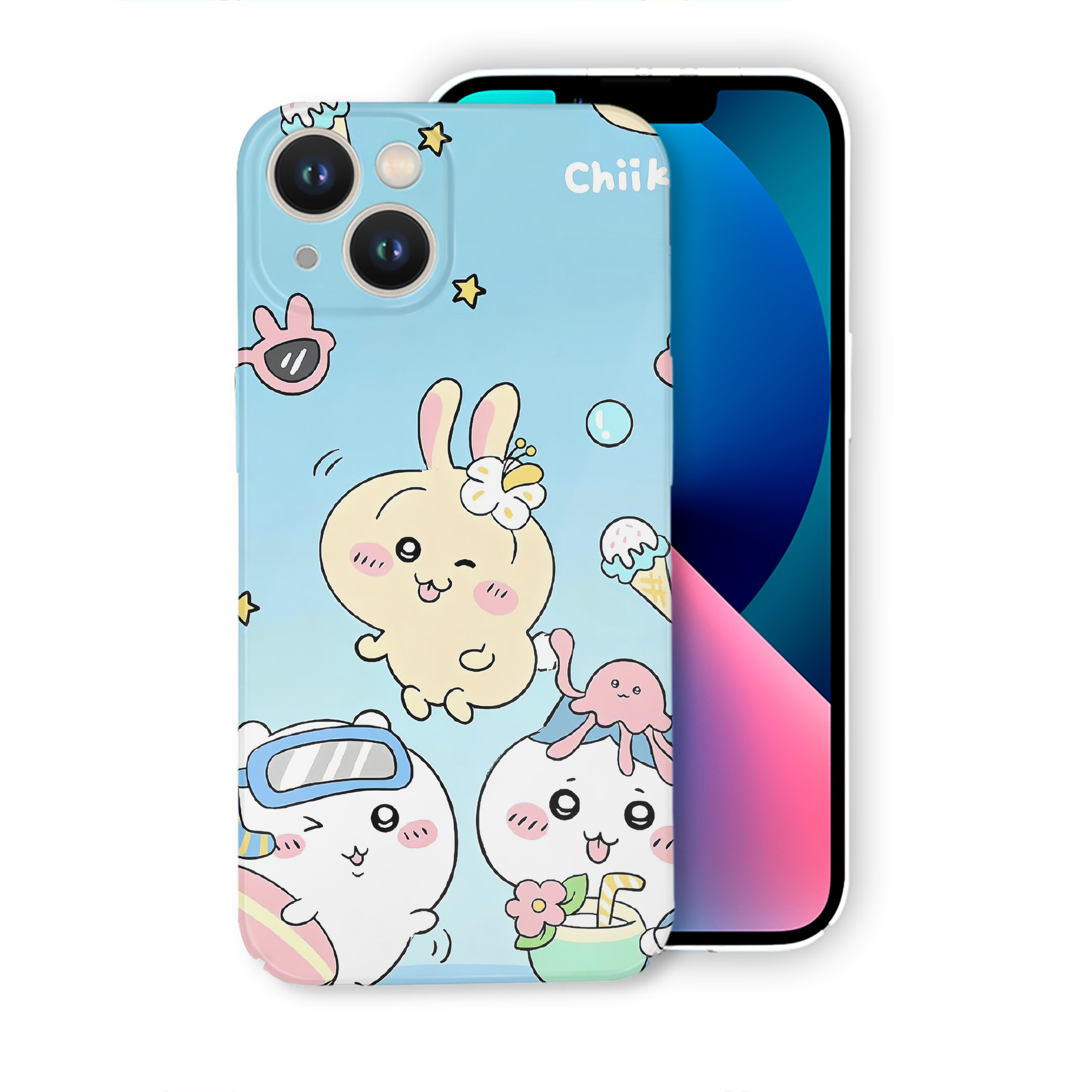 （画像用） ちいかわ Chii-kawa 【iPhone 14シリーズ対応】ハードケース